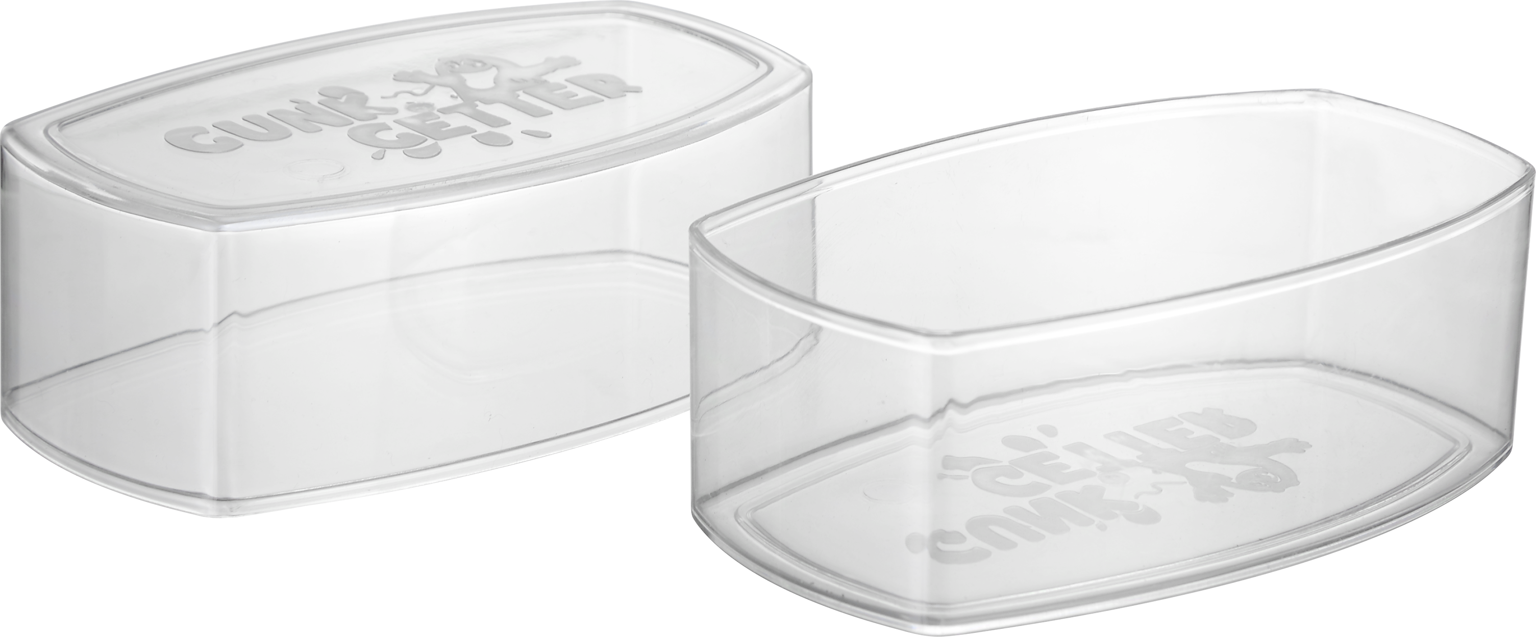 Small Draft Angle Clear PET Container